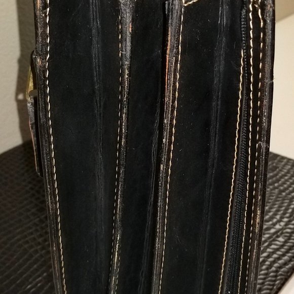 Rare "Aged" Vintage Hi-End Unused Executive/Lawyer Lorenzo Leather Briefcase - Picture 11 of 15